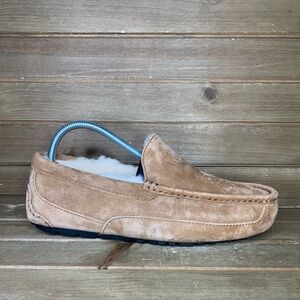 Mens UGG Ascot Suede Chesnut Slipper Size 7 EEE (LIKE NEW)
